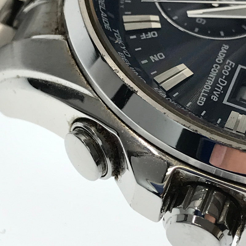 【現状渡し品】【メンズ】 CITIZEN シチズン ATTESA ECO DRIVE H820-T021697 アテッサ エコドライブ 腕時計 197-261017-na-20-tagh カラー：シルバー 万代Net店