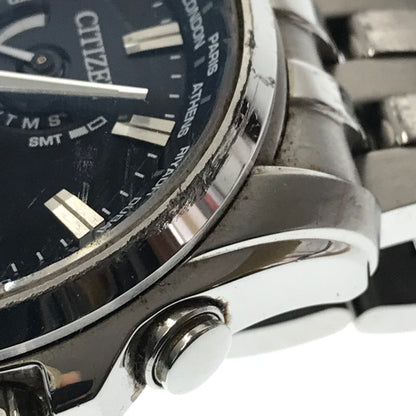 【現状渡し品】【メンズ】 CITIZEN シチズン ATTESA ECO DRIVE H820-T021697 アテッサ エコドライブ 腕時計 197-261017-na-20-tagh カラー：シルバー 万代Net店