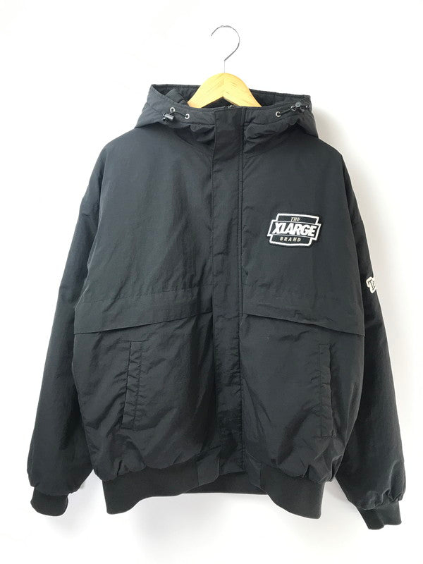 【中古品】【メンズ】 XLARGE エクストララージ NYLON PUFFER JACKET 101223021005 ナイロン パファージャケット アウター 142-260921-na-05-tagh サイズ：L カラー：ブラック 万代Net店
