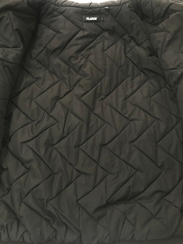 【中古品】【メンズ】 XLARGE エクストララージ NYLON PUFFER JACKET 101223021005 ナイロン パファージャケット アウター 142-260921-na-05-tagh サイズ：L カラー：ブラック 万代Net店