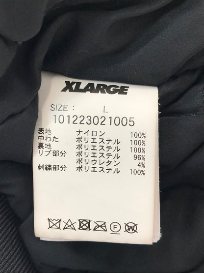 【中古品】【メンズ】 XLARGE エクストララージ NYLON PUFFER JACKET 101223021005 ナイロン パファージャケット アウター 142-260921-na-05-tagh サイズ：L カラー：ブラック 万代Net店