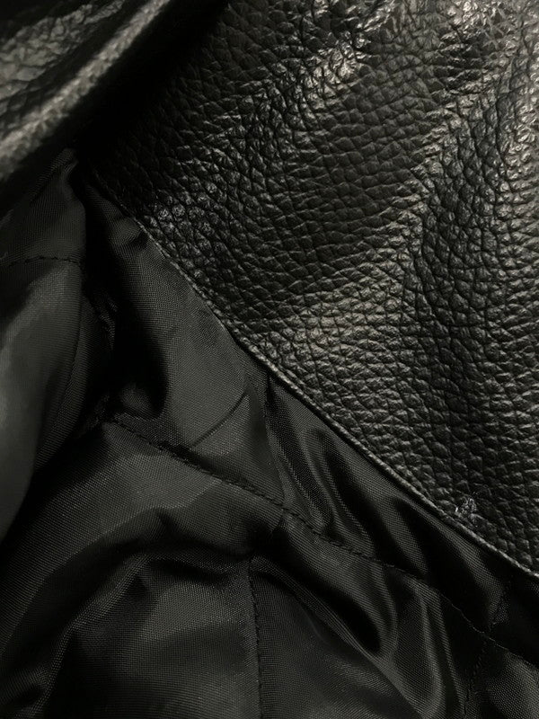 【現状渡し品】【メンズ】 PLAYERZ69 プレイヤーズ69 LETHER STUDIUM JACKET レザー スタジアム ジャケット スタジャン アウター 146-260921-na-03-tagh サイズ：XL カラー：ブラック 万代Net店