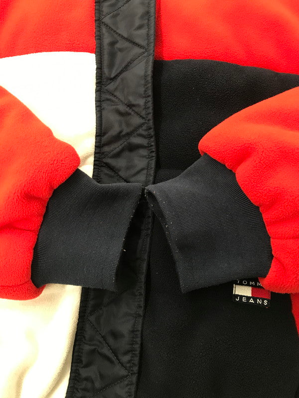 【中古品】【メンズ】 TOMMY JEANS トミージーンズ REVERSIBLE BOMBER JACKET DM0DM11727 リバーシブル ボンバージャケット アウター 147-260921-na-04-tagh サイズ：XL カラー：ネイビー/レッド 万代Net店