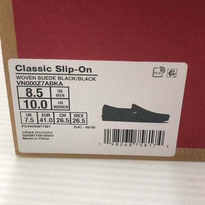 【中古品】【メンズ】 VANS バンズ CLASSIC SLIP-ON BLACK VN000Z7ABKA クラシック スリッポン スニーカー 靴 162-260919-rt-04-tagh サイズ：26.5cm US8.5 カラー：ブラック 万代Net店