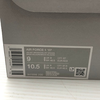 【中古美品】【メンズ】 NIKE ナイキ AIR FORCE 1 LOW '07 VELVET BROWN IH1698-200 エア フォース 1 ロー 07 スニーカー 靴 160-260919-rt-03-tagh サイズ：27cm US9 カラー：VELVET BROWN/VELVET BROWN 万代Net店