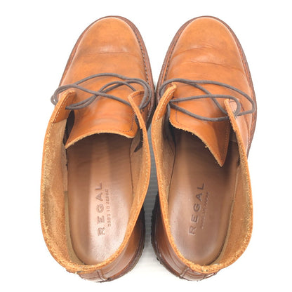 【中古品】【メンズ】 REGAL リーガル CHUKKA BOOTS BROWN 52UR チャッカ ブーツ 靴 164-260919-rt-20-tagh サイズ：24.5 カラー：ブラウン 万代Net店