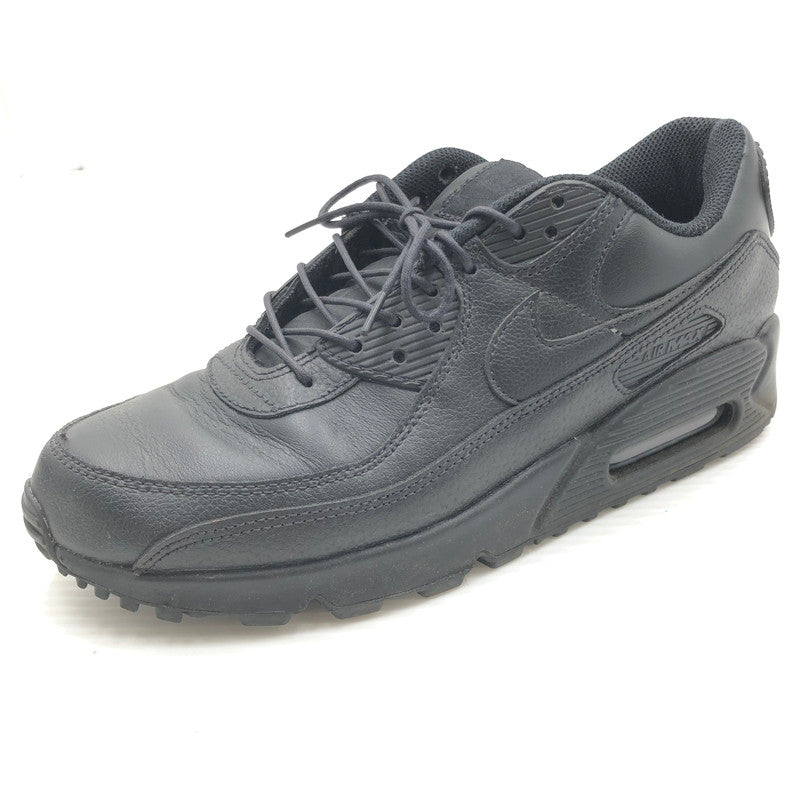 【中古品】【メンズ】 NIKE ナイキ AIR MAX 90 LTR BLACK CZ5594-001 エア マックス レザー スニーカー 靴 160-260919-rt-16-tagh サイズ：26.5cm US8.5 カラー：BLACK/BLACK-BLACK 万代Net店