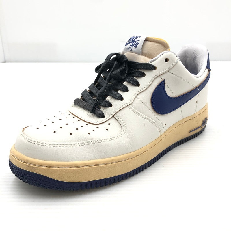 【中古品】【メンズ】 NIKE ナイキ WOMEN'S AIR FORCE 1 '07 BLUE WHITE FQ8103-133 ウィメンズ エア フォース 1 スニーカー 靴 160-260919-rt-09-tagh サイズ：27cm US9 カラー：SAIL/DEEP ROYAL BLUE 万代Net店
