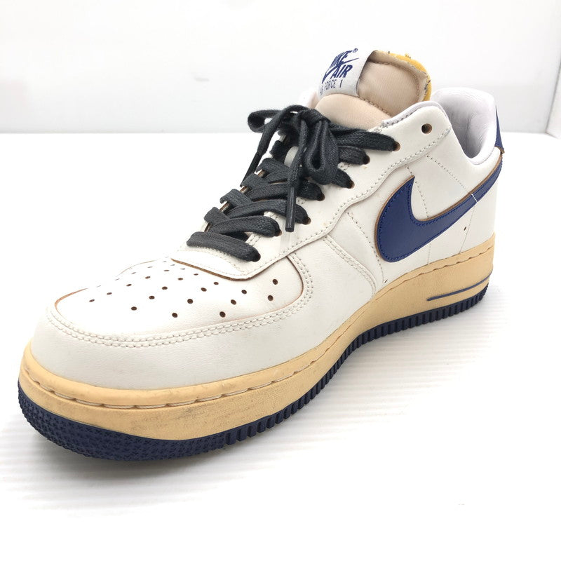 【中古品】【メンズ】 NIKE ナイキ WOMEN'S AIR FORCE 1 '07 BLUE WHITE FQ8103-133 ウィメンズ エア フォース 1 スニーカー 靴 160-260919-rt-09-tagh サイズ：27cm US9 カラー：SAIL/DEEP ROYAL BLUE 万代Net店