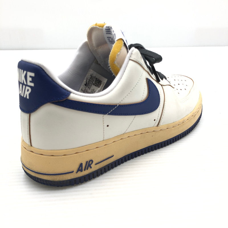 【中古品】【メンズ】 NIKE ナイキ WOMEN'S AIR FORCE 1 '07 BLUE WHITE FQ8103-133 ウィメンズ エア フォース 1 スニーカー 靴 160-260919-rt-09-tagh サイズ：27cm US9 カラー：SAIL/DEEP ROYAL BLUE 万代Net店