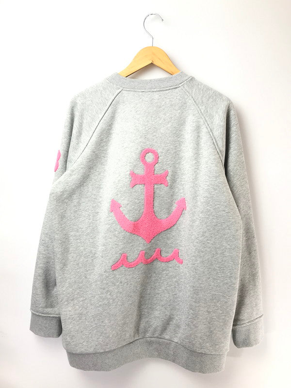 【中古品】【メンズ】 MUTA MARINE ムータ マリン LOGO CREWNECK SWEATSHIRT YMMG-250405 ロゴ クルーネック スウェットシャツ トレーナー 140-260919-na-07-tagh サイズ：7 カラー：グレー 万代Net店