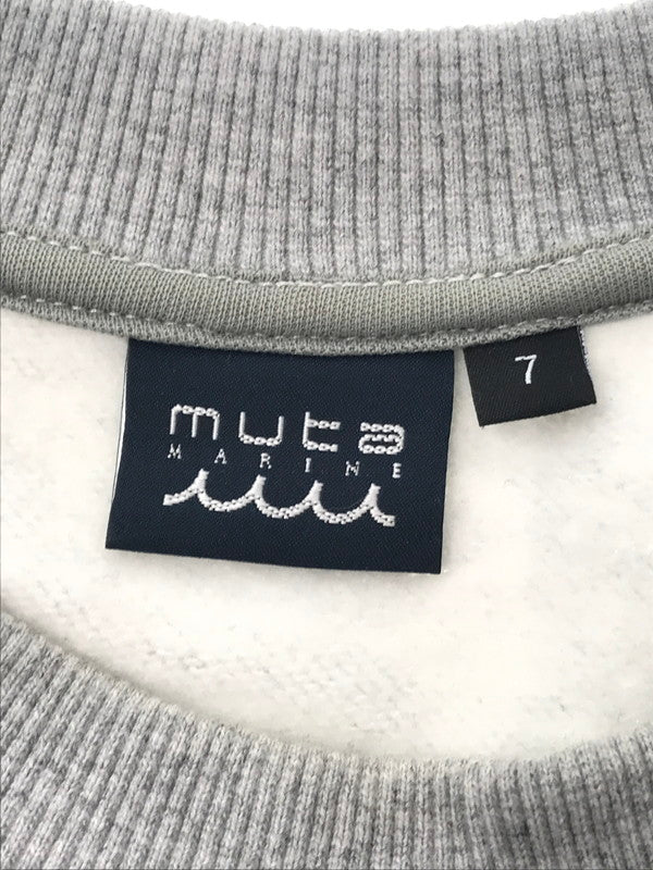 【中古品】【メンズ】 MUTA MARINE ムータ マリン LOGO CREWNECK SWEATSHIRT YMMG-250405 ロゴ クルーネック スウェットシャツ トレーナー 140-260919-na-07-tagh サイズ：7 カラー：グレー 万代Net店