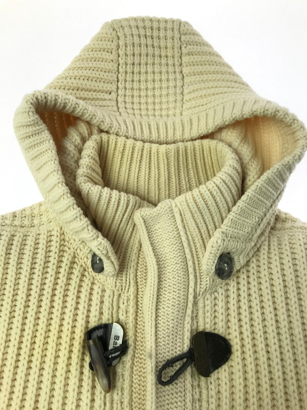 【中古品】【メンズ】 BARK バーク KNIT DUFFEL COAT 001316178-0006 ニット ダッフル コート アウター 141-261027-ty-12-tagh サイズ：XL カラー：ホワイト 万代Net店