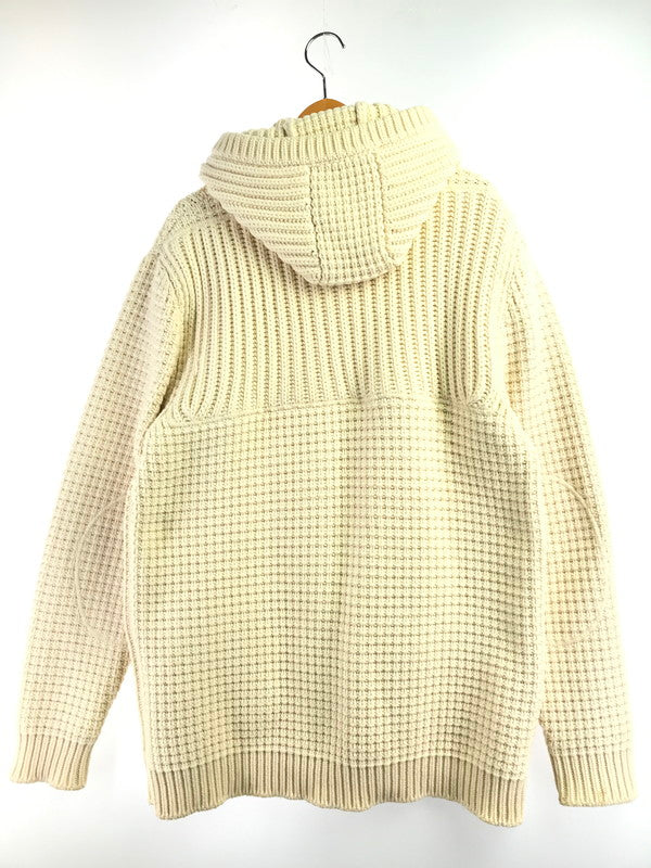 【中古品】【メンズ】 BARK バーク KNIT DUFFEL COAT 001316178-0006 ニット ダッフル コート アウター 141-261027-ty-12-tagh サイズ：XL カラー：ホワイト 万代Net店