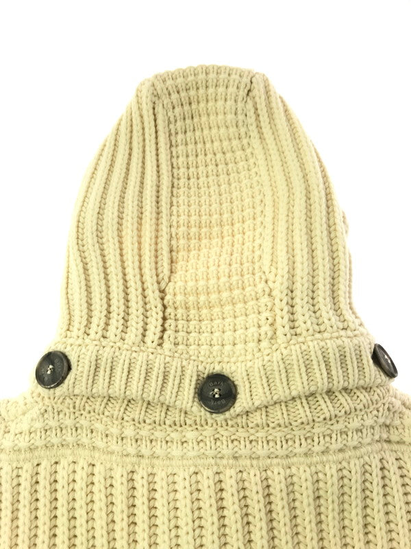 【中古品】【メンズ】 BARK バーク KNIT DUFFEL COAT 001316178-0006 ニット ダッフル コート アウター 141-261027-ty-12-tagh サイズ：XL カラー：ホワイト 万代Net店