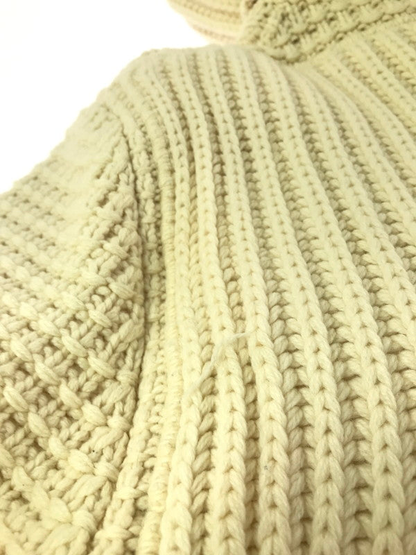 【中古品】【メンズ】 BARK バーク KNIT DUFFEL COAT 001316178-0006 ニット ダッフル コート アウター 141-261027-ty-12-tagh サイズ：XL カラー：ホワイト 万代Net店