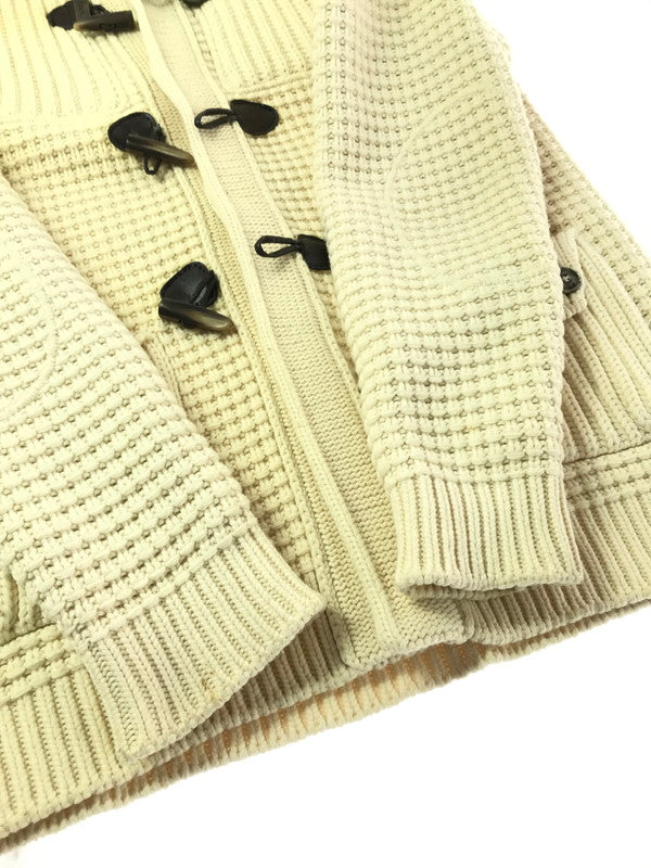 【中古品】【メンズ】 BARK バーク KNIT DUFFEL COAT 001316178-0006 ニット ダッフル コート アウター 141-261027-ty-12-tagh サイズ：XL カラー：ホワイト 万代Net店