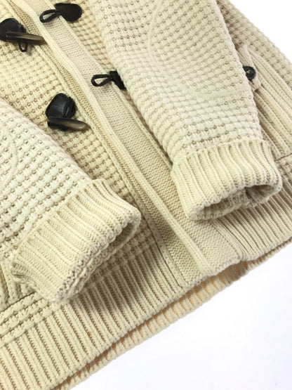 【中古品】【メンズ】 BARK バーク KNIT DUFFEL COAT 001316178-0006 ニット ダッフル コート アウター 141-261027-ty-12-tagh サイズ：XL カラー：ホワイト 万代Net店