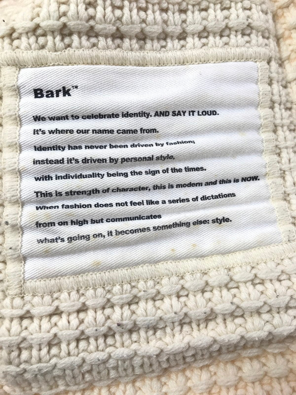【中古品】【メンズ】 BARK バーク KNIT DUFFEL COAT 001316178-0006 ニット ダッフル コート アウター 141-261027-ty-12-tagh サイズ：XL カラー：ホワイト 万代Net店