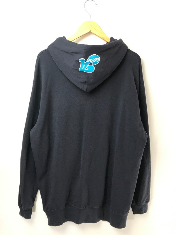 【中古品】【メンズ】 MUTA MARINE ムータ マリン × ACANTHUS アカンサス COLLEGE LOGO HOODED SWEATSHIRT MMAC-443168 カレッジ ロゴ フーデッド スウェットシャツ パーカー 140-260919-na-16-tagh サイズ：8 カラー：ネイビー 万代Net店