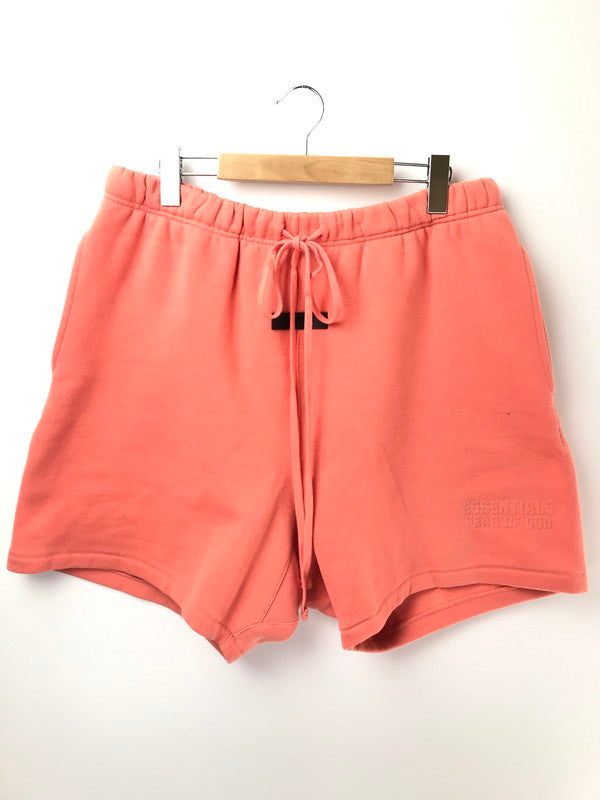 【現状渡し品】【メンズ】 FOG ESSENTIALS フィアオブゴッド SWEAT HALF SHORTS スウェット ハーフパンツ ボトムス 153-260919-na-20-tagh サイズ：L カラー：コーラル 万代Net店
