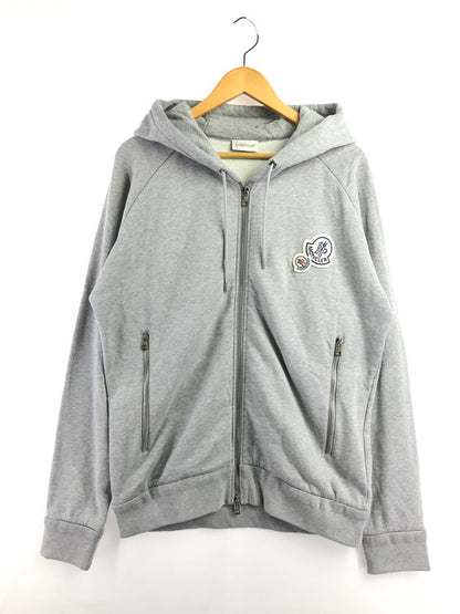 【中古品】【メンズ】 MONCLER モンクレール MAGLIA CARDIGAN D20918401000 80451 マリア カーディガン ジップパーカー 141-260920-na-07-tagh サイズ：XL カラー：グレー 万代Net店