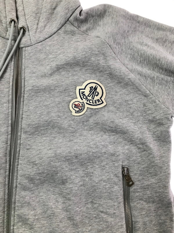 【中古品】【メンズ】 MONCLER モンクレール MAGLIA CARDIGAN D20918401000 80451 マリア カーディガン ジップパーカー 141-260920-na-07-tagh サイズ：XL カラー：グレー 万代Net店