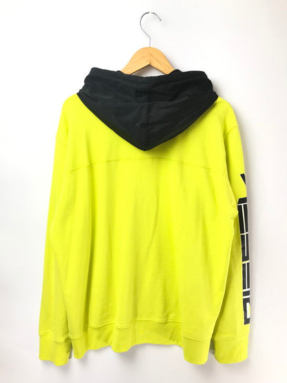 【中古品】【メンズ】 DIESEL ディーゼル BMOWT-BRANDON-Z フルジップ パーカー 141-260921-na-01-tagh サイズ：XXL カラー：イエロー 万代Net店
