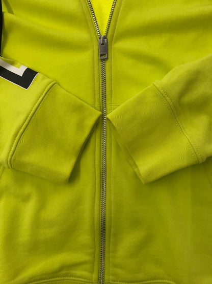 【中古品】【メンズ】 DIESEL ディーゼル BMOWT-BRANDON-Z フルジップ パーカー 141-260921-na-01-tagh サイズ：XXL カラー：イエロー 万代Net店