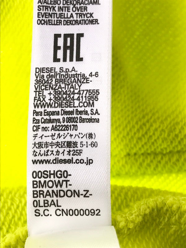 【中古品】【メンズ】 DIESEL ディーゼル BMOWT-BRANDON-Z フルジップ パーカー 141-260921-na-01-tagh サイズ：XXL カラー：イエロー 万代Net店