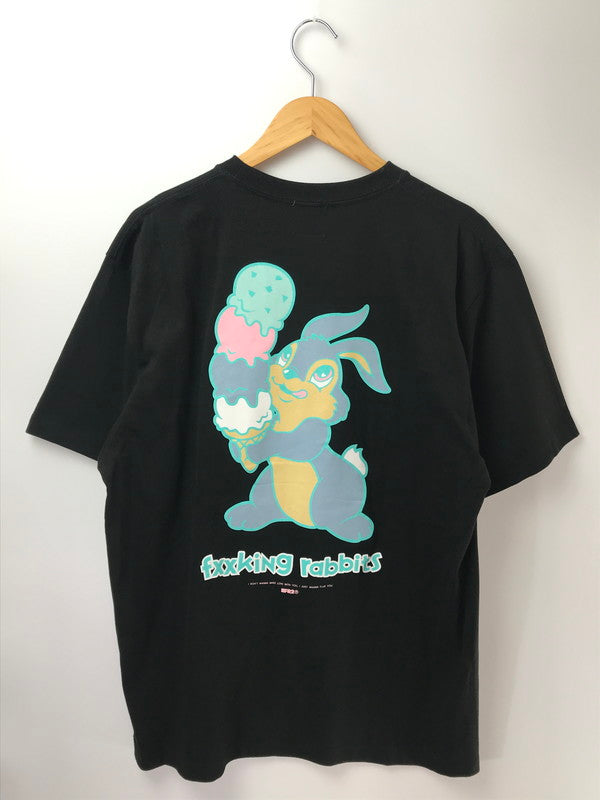 【中古品】【メンズ】 FR2 エフアールツー RABBIT ICE CREAM T-SHIRT ラビット アイスクリーム Tシャツ 半袖Tシャツ 142-260919-na-02-tagh サイズ：L カラー：ブラック 万代Net店
