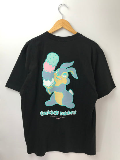 【中古品】【メンズ】 FR2 エフアールツー RABBIT ICE CREAM T-SHIRT ラビット アイスクリーム Tシャツ 半袖Tシャツ 142-260919-na-02-tagh サイズ：L カラー：ブラック 万代Net店