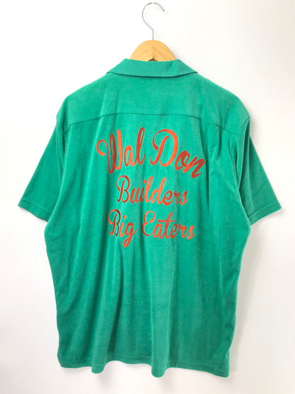【中古品】【メンズ】 HOUSTON ヒューストン PILE BOWLING SHIRT 41229 パイル ボーリングシャツ 半袖シャツ 145-260919-na-04-tagh サイズ：XXL カラー：グリーン 万代Net店