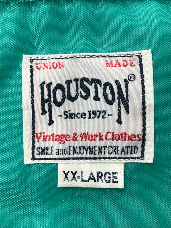【中古品】【メンズ】 HOUSTON ヒューストン PILE BOWLING SHIRT 41229 パイル ボーリングシャツ 半袖シャツ 145-260919-na-04-tagh サイズ：XXL カラー：グリーン 万代Net店
