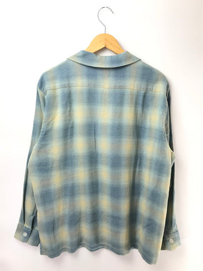 【中古品】【メンズ】 HOUSTON ヒューストン INDIGO HERRINGBONE OMBRE CHECK SHIRT 41164 インディゴ ヘリンボーン オンブレー チェックシャツ 長袖シャツ 145-260919-na-05-tagh サイズ：XL カラー：VINTAGE WASH 万代Net店