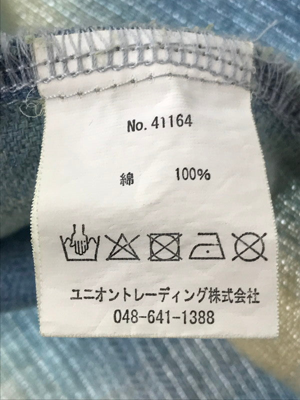 【中古品】【メンズ】 HOUSTON ヒューストン INDIGO HERRINGBONE OMBRE CHECK SHIRT 41164 インディゴ ヘリンボーン オンブレー チェックシャツ 長袖シャツ 145-260919-na-05-tagh サイズ：XL カラー：VINTAGE WASH 万代Net店