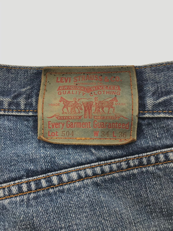 【現状渡し品】【メンズ】 LEVI'S リーバイス 90'S DENIM PANTS LOT504 刻印359 90年代 デニムパンツ ボトムス 157-260921-na-08-tagh サイズ：W34 L36 カラー：インディゴ 万代Net店