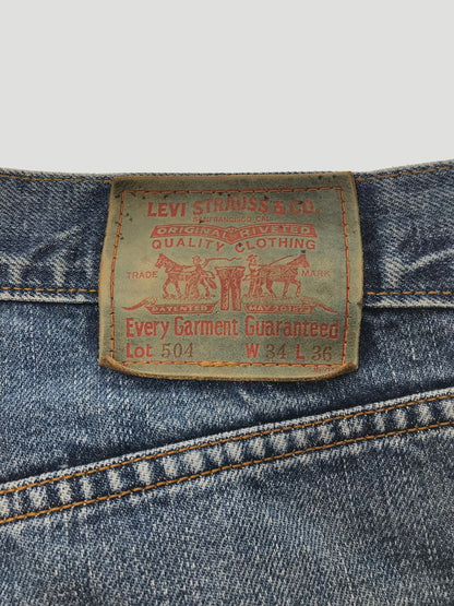 【現状渡し品】【メンズ】 LEVI'S リーバイス 90'S DENIM PANTS LOT504 刻印359 90年代 デニムパンツ ボトムス 157-260921-na-08-tagh サイズ：W34 L36 カラー：インディゴ 万代Net店