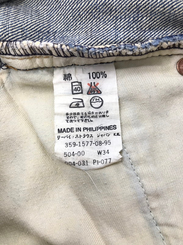 【現状渡し品】【メンズ】 LEVI'S リーバイス 90'S DENIM PANTS LOT504 刻印359 90年代 デニムパンツ ボトムス 157-260921-na-08-tagh サイズ：W34 L36 カラー：インディゴ 万代Net店