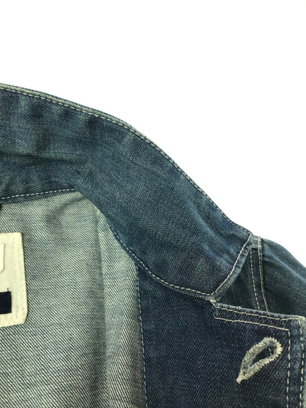 【中古品】【メンズ】 GRAND GLOBAL グランドグローバル OKAYAMA DENIM JACKET 岡山 デニムジャケット ライトアウター 145-261001-na-25-tagh サイズ：40 カラー：インディゴ 万代Net店