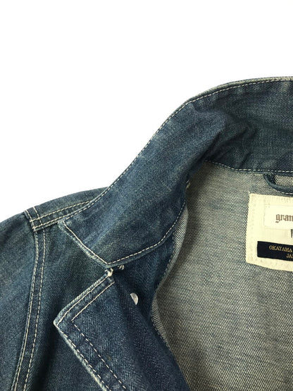 【中古品】【メンズ】 GRAND GLOBAL グランドグローバル OKAYAMA DENIM JACKET 岡山 デニムジャケット ライトアウター 145-261001-na-25-tagh サイズ：40 カラー：インディゴ 万代Net店