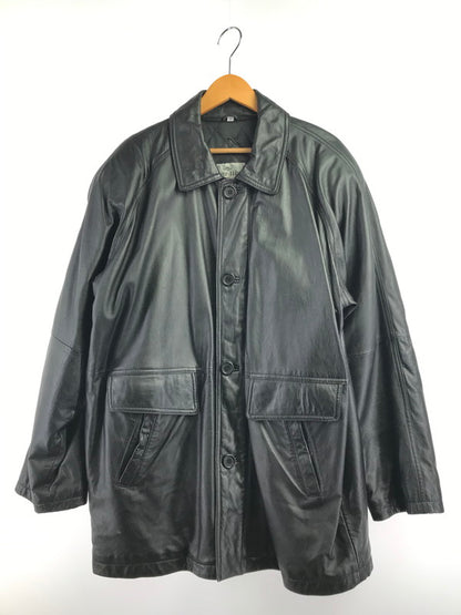 【中古品】【メンズ】 TIME&TIDE タイムアンドタイド LEATHER COAT TKK7316 レザーコート アウター 147-261025-na-06-tagh サイズ：L カラー：ブラック 万代Net店