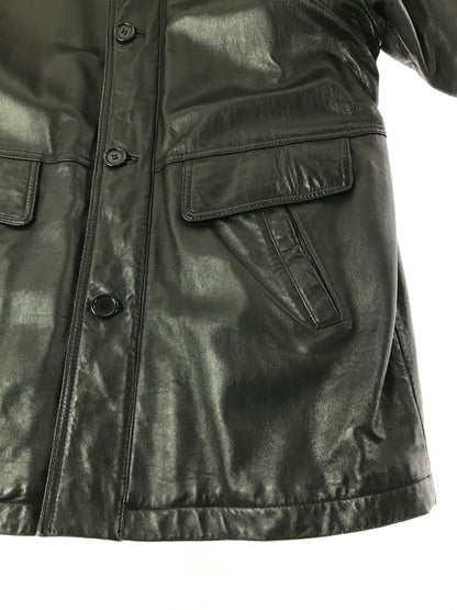 【中古品】【メンズ】 TIME&TIDE タイムアンドタイド LEATHER COAT TKK7316 レザーコート アウター 147-261025-na-06-tagh サイズ：L カラー：ブラック 万代Net店