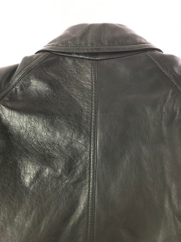 【中古品】【メンズ】 TIME&TIDE タイムアンドタイド LEATHER COAT TKK7316 レザーコート アウター 147-261025-na-06-tagh サイズ：L カラー：ブラック 万代Net店