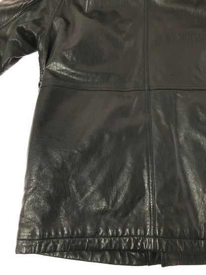 【中古品】【メンズ】 TIME&TIDE タイムアンドタイド LEATHER COAT TKK7316 レザーコート アウター 147-261025-na-06-tagh サイズ：L カラー：ブラック 万代Net店