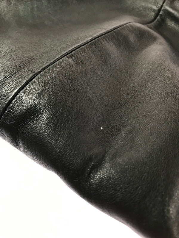 【中古品】【メンズ】 TIME&TIDE タイムアンドタイド LEATHER COAT TKK7316 レザーコート アウター 147-261025-na-06-tagh サイズ：L カラー：ブラック 万代Net店