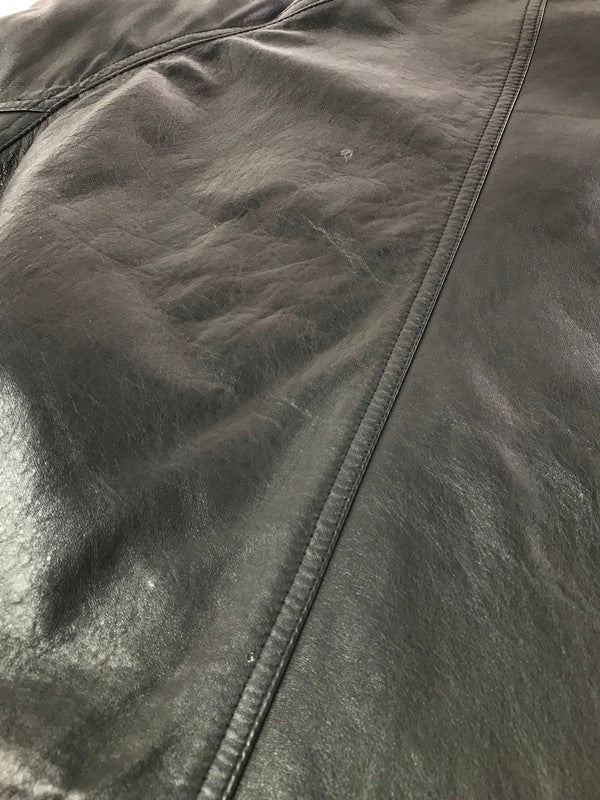 【中古品】【メンズ】 TIME&TIDE タイムアンドタイド LEATHER COAT TKK7316 レザーコート アウター 147-261025-na-06-tagh サイズ：L カラー：ブラック 万代Net店