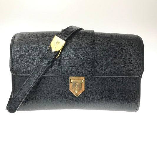 【中古品】【レディース】 YVES SAINT LAURENT イヴ・サンローラン CASSANDRA SHOULDER BAG カサンドラショルダーバッグ カバン 180-260923-rt-13-tagh カラー：ブラック 万代Net店