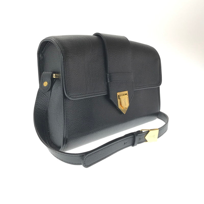 【中古品】【レディース】 YVES SAINT LAURENT イヴ・サンローラン CASSANDRA SHOULDER BAG カサンドラショルダーバッグ カバン 180-260923-rt-13-tagh カラー：ブラック 万代Net店