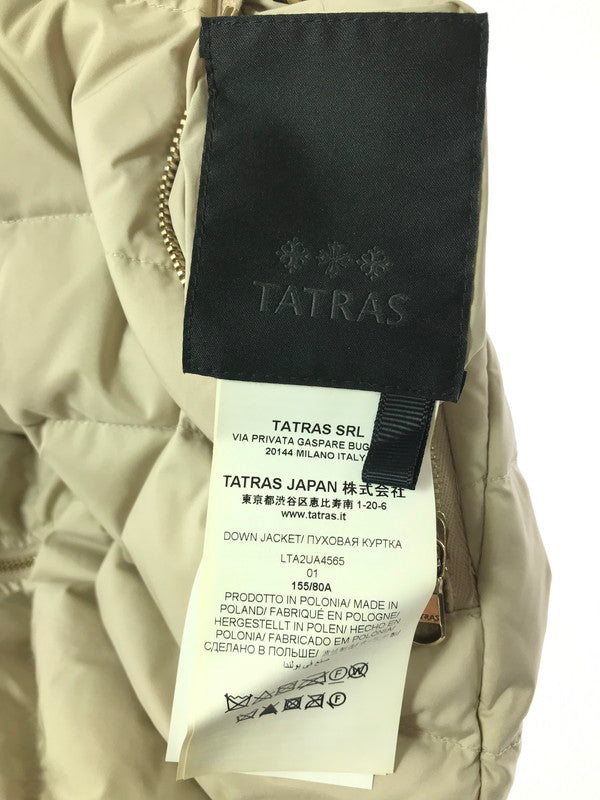 【中古品】【レディース】 TATRAS タトラス REVERSIBLE DOWN JACKET LTA2UA4565 リバーシブル ダウンジャケット アウター 168-260920-na-10-tagh サイズ：01 カラー：ベージュ系/ホワイト 万代Net店